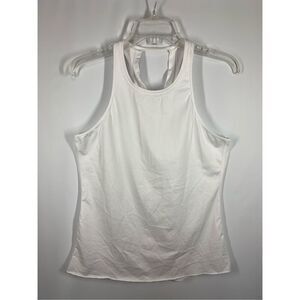 Manduka Women's Racerback Performance Yoga Tank Top White Size Medium